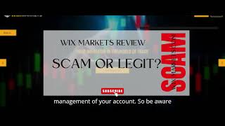 Wix Markets Review wix-markets.com Legit or Scam?