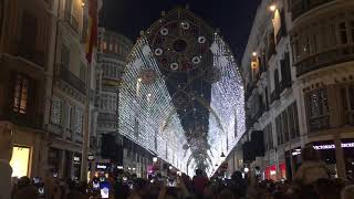 Weihnachtsbeleuchtung in Malaga/Andalusien Dez.2018