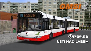 OMSI 2 #066 [CZ] Ústí nad Labem » 58 | Škoda 27 Tr (+DOWNLOAD)