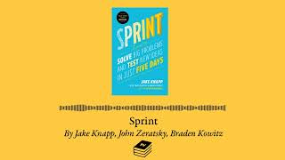 Sprint by Jake Knapp, John Zeratsky, Braden Kowitz