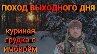 ПОХОД ВЫХОДНОГО ДНЯ | ЗИМНИЙ ЛЕС | КУРИНАЯ ГРУДКА С ИМБИРЁМ.