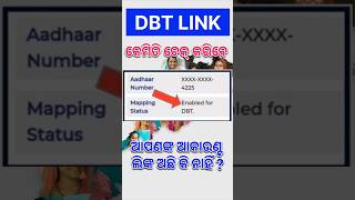 How To Check DBT Link Status || DBT ଲିଙ୍କ ବ୍ୟାଙ୍କ ଆକାଉଣ୍ଟ କେମିତି ଚେକ୍ କରିବେ