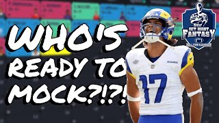 *LIVE* 1QB Half PPR Redraft Mock Draft | 1QB 2RB 3WR 1TE 1FLEX