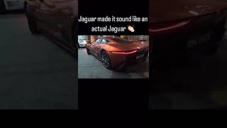 Jaguar made it sound like an actual Jaguar🐆#ytshorts #shortsfeed #viral#viralshorts #car #automobile