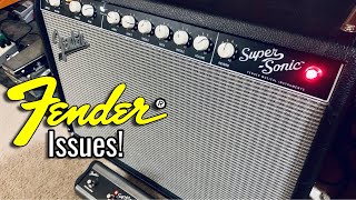 Fender SuperSonic 22 Issues - Cage Rattle, Footswitch