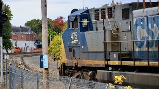 Freight and Passenger train action at Framingham! 10/13/24