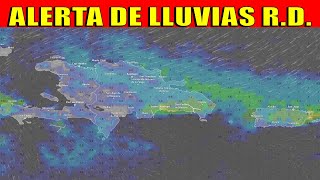 🚨ALERTA REPÚBLICA DOMINICANA: LLUVIAS POR SISTEMA FRONTAL #INDOMET #SantoDomingo #PuntaCana #ClimaRD