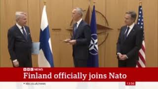 Nato’s border with Russia doubles as Finland joins alliance    BBC News