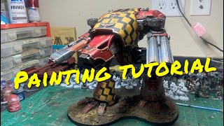 Weathering and painting a titan head ! #warhammer #warhammer40k #warhammer30k #warhammertitan #40k