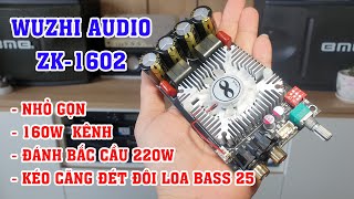 Kinh khủng! Bé tí như này mà đánh căng đét bass 25. Mạch công suất âm thanh ZK-1602