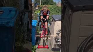 Alfie tries TT training on the rollers