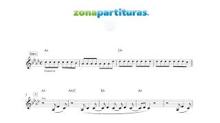 Partitura "Cada que" Belanova