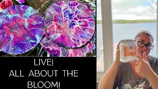 Lisa Marvin Art is live! Everything I Know About The Bloom! #fluidart #cells