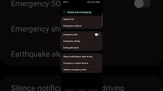 Android settings for Emergency alerts