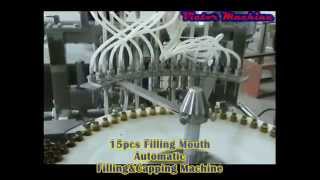 15pcs Filling Mouth Automatic Filling&Capping Machine آلة فيلينجكابينج Điền và suất máy