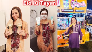 Chand Raat 🌙 Tayari  | First Time Khud Facial Kiya | Chand Raat Mela Dekhne Gyi | Ayeshalifestyle