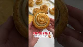 SOFT PRETZEL ROLLS 🥨✨#softpretzels #pretzels #pretzelday