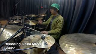 Compare the Sound of Recording a Gopro7 Microphone and a Drum Microphone - Tama StarClassic Maple