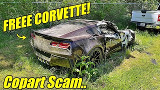 I Got A Free C7 Corvette Because Of A Copart SCAM!!!