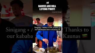 Gilas Pilipinas Ipinagluto ng Lutong Pinoy sa Lithuania ng mga Kababayans! JB Lakas Kumain ng Adobo!