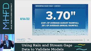 Using Rain and Stream Gage Data to Validate Models