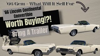 1966 Lincoln Continental Convertible Gem - LIVE BaT Auction