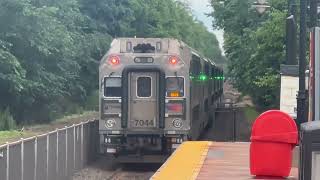 A few NJT trains at Westfield, NJ 6/11/24