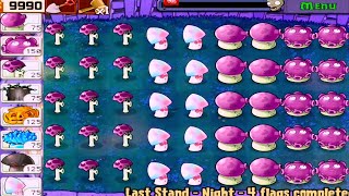 Best Strategy Plants vs Zombies Mod | Shot Down All Mushroom - Last Stand Mode Night