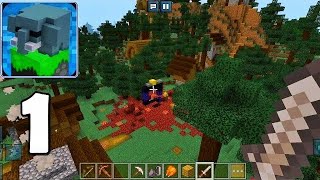 Found VILLAGE in Craftsman 5 – Survival Gameplay PART 1 (Minecraft Texture!!)