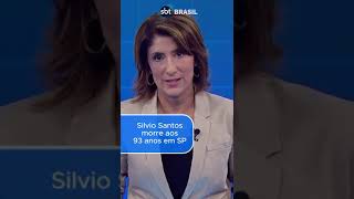 Momento em que o SBT anuncia a morte de Silvio Santos