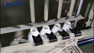 4-head anti-corrosion filling machine touch screen PLC control with PVC anti-corrosion material