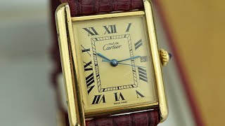 STUNNING Cartier Tank Vermeil ref 2413 - all original full set - 25 x 33mm - from 2004