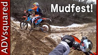 The Muddiest, Slipperiest, Nastiest Dirt Bike Ride - Broken Enduro Style