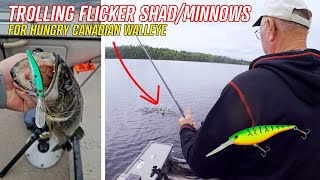 Trolling Flicker Shads for Walleye