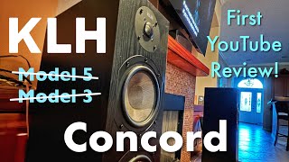 KLH Concord Loudspeakers. First YouTube Review!