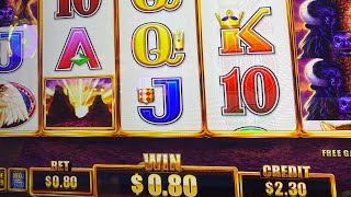 Buffalo slot machine win on 0.80 cents