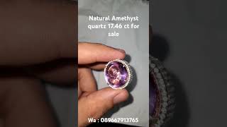 Natural Amethyst quartz 17.46 ct for sale, minat wa 089667913765 #batumulia#gemstone#stone#amethyst