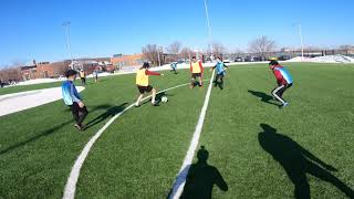 Gopro POV Soccer Winter Morning Football