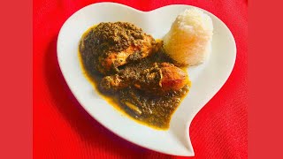 Poulet au folon sauce tomate ~ Recette 🇬🇦