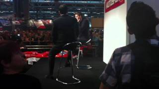 Jake Humphrey at Autosport show 2012