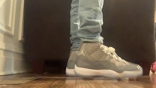 "Cool Grey" AIR JORDAN 11 ON FEET REVIEW