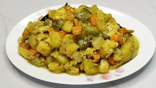 হোটেল স্টাইলে সবজি রান্নার পারফেক্ট রেসিপি || Hotel Style Vegetable Recipe Bangla