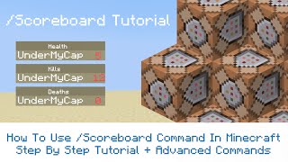 ✔️ How To Use /Scoreboard Command In Minecraft Step By Step Tutorial ✔️