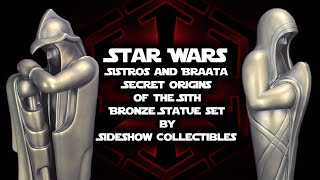 Star Wars Sistros and Braata Secret Origins of the Sith Bronze Statue set by Sideshow Collectibles