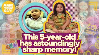 This 5-year-old has astoundingly sharp memory!   | Make Your Day