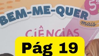 Bem-me-quer Mais Ciências  - 5° ano - pág 19 - Uma Alimentação Saudável