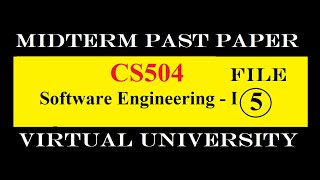 CS504 MIDTERM FILE 5|PAST PAPER|VIRTUAL UNIVERSITY