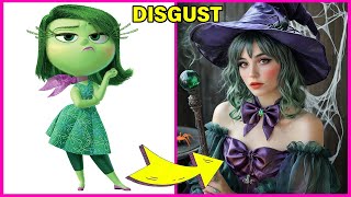 Inside Out 2 Characters in HALLOWEEN Costumes 🎃 Joy, Disgust, Anxiety, Fear, Anger...