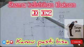 skema rangkaian jalur kabel klakson Rx king