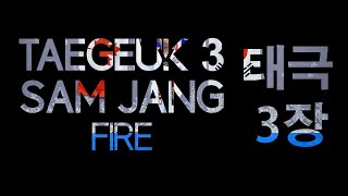 TAEGEUK 3 / SAM JANG / FIRE (Front and Back View with Slow Motion) of Spirit 1 Taekwondo Academy